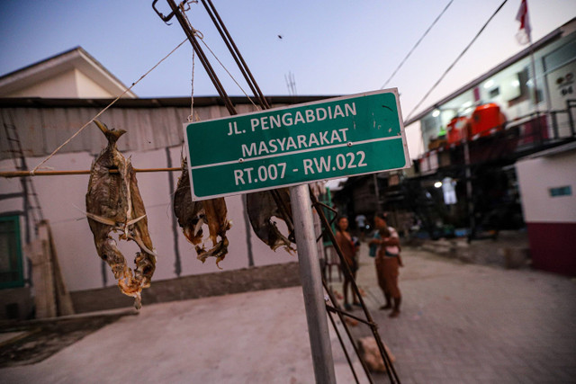 Suasana di kawasan rumah apung di Muara Angke, Jakarta Utara. Foto: Iqbal Firdaus/kumparan