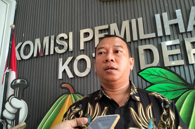 Ketua KPU Kota Depok Willi Sumarlin. Foto: Feru Lantara/ANTARA