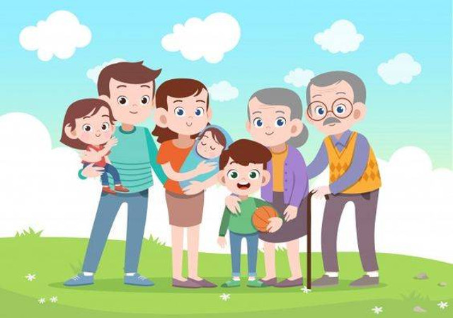 Happy family vector illustration. Sumber: Freepik.com