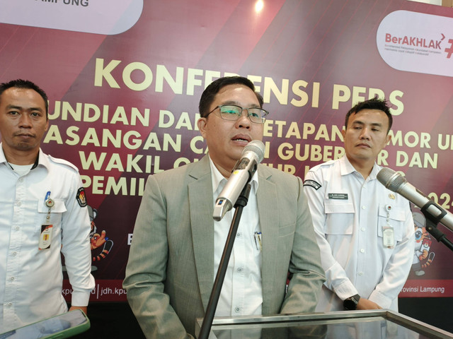 Ketua KPU Provinsi Lampung, Erwan Bustami | Foto : Eka Febriani / Lampung Geh