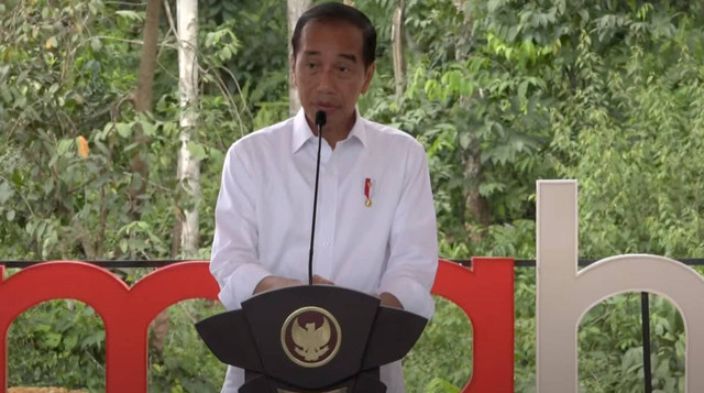 Presiden Jokowi saat groundbreaking d'prima Hotel di IKN. Dok: YouTube Sekretariat Presiden