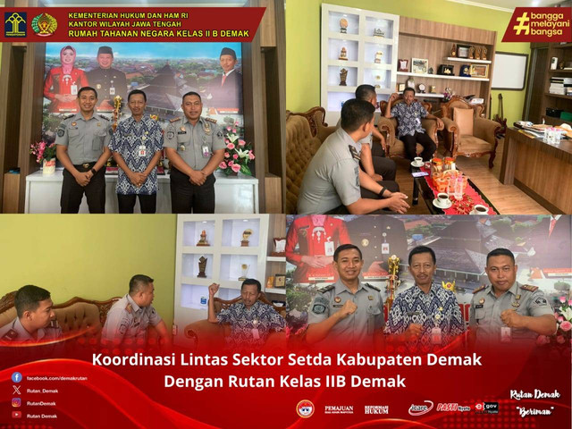 Rutan Demak dan Sekda Kabupaten Pererat Sinergitas dalam Peningkatan Pelayanan