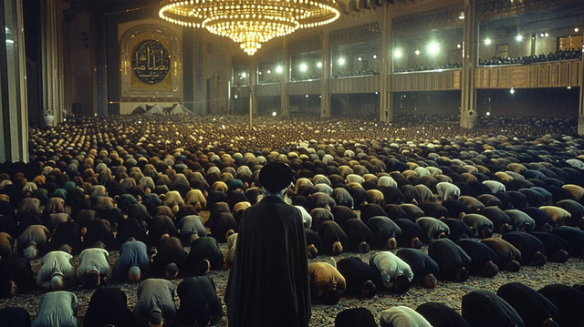 Ibadah Umat Muslim yang diperintahkan Tuhan dalam Islam. Sumber: https://stockcake.com/i/mosque-prayer-gathering_940191_1092473