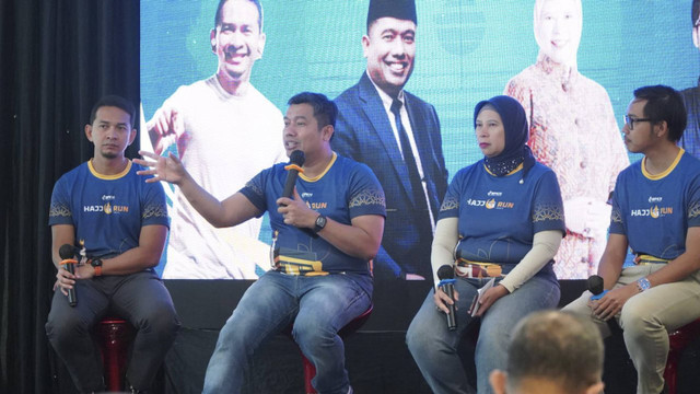 Konferensi pers Badan Pengelola Keuangan Haji (BPKH) dalam menggelar BPKH Hajj Run 2024. Foto: Dok. BPKH