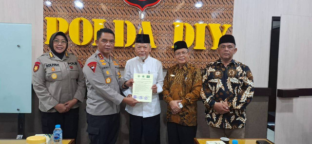 MUI, Muhammadiyah, dan NU DIY melakukan audiensi dengan Kapolda DIY untuk membahas peredaran miras di Jogja. Foto: Istimewa