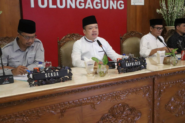 Pengurus MUI, Tokoh Ormas Islam Lakukan Audiensi Dengan Forkopimda Tulungagung