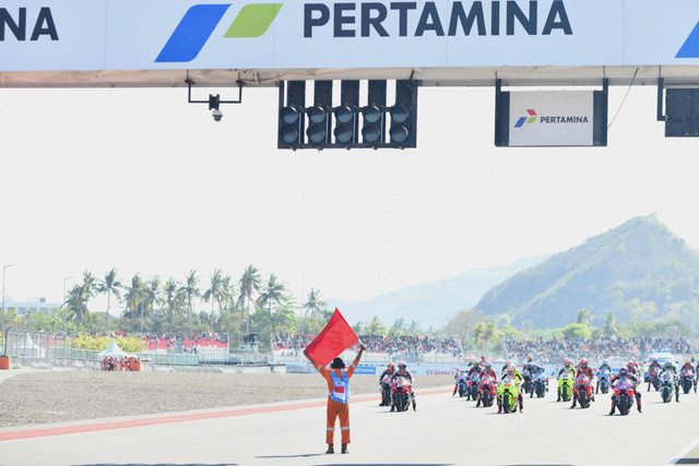 Pertamina selama tiga tahun terakhir menjadi penyokong utama gelaran Pertamina Grand Prix of Indonesia yang turut berkontribusi bagi ekonomi nasional. Foto: dok Pertamina