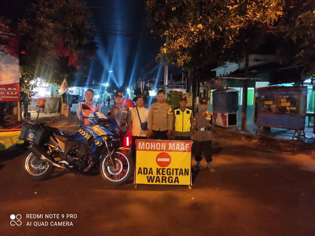 Polsek Tulungagung Kota Lakukan Pengamanan Pengajian Memperingati Maulid Nabi