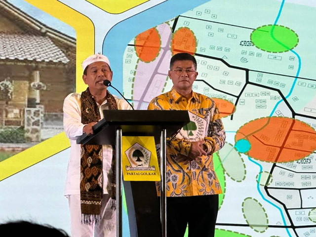 Calon Gubernur Jabar, Dedi Mulyadi, saat menghadiri rapat konsolidasi pemenangan Pilkada Serentak 2024 di Jawa Barat yang digelar di Mason Pine Hotel, Kabupaten Bandung Barat, Sabtu (28/9). Foto: Istimewa