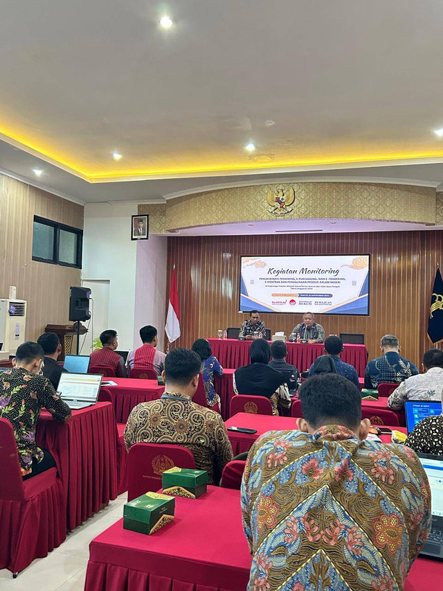 Monitoring Pengisian E-Tendering, E dan Non E Purchasing, E kontrak pada SPSE