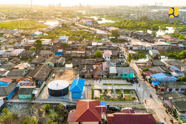 Kementerian PUPR selesaikan penanganan Kawasan Belawan, Medan dalam untuk penanganan kemiskinan ekstrem hingga banjir rob. Foto: Dok. Kementerian PUPR