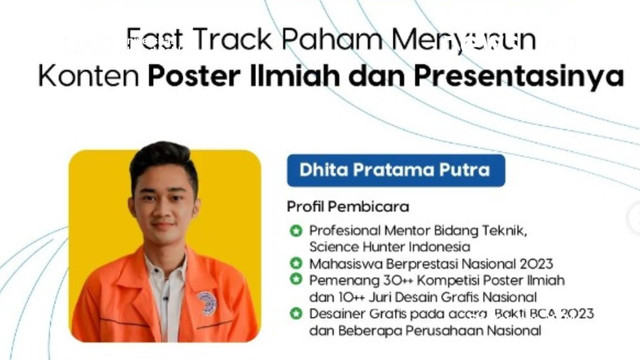 Dhita Pratama Putra, Mahasiswa Universitas Ahmad Dahlan (UAD) Science Hunter Indonesia (Dok. Rini)