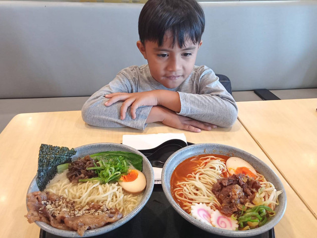 Menu ramen dengan topping jamur truffle. Foto: Masruroh/Basra