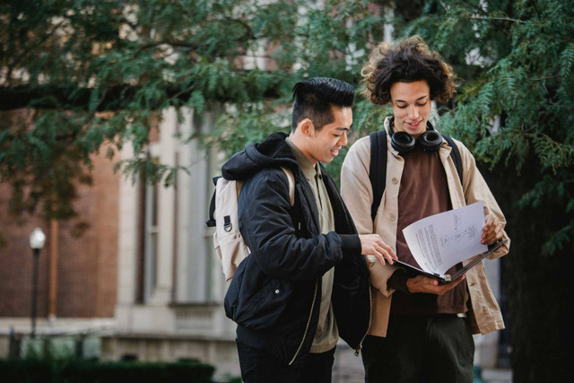 Photo by Armin  Rimoldi: https://www.pexels.com/photo/multiethnic-students-looking-through-papers-in-campus-5553643/