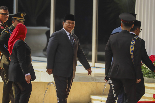 Prabowo Subianto jelang pelantikan dan sidang awal masa jabatan anggota MPR/DPR/DPD RI perioede 2024-2029 di Gedung DPR RI, Jakarta, Selasa (1/10/2024). Foto: Iqbal Firdaus/kumparan