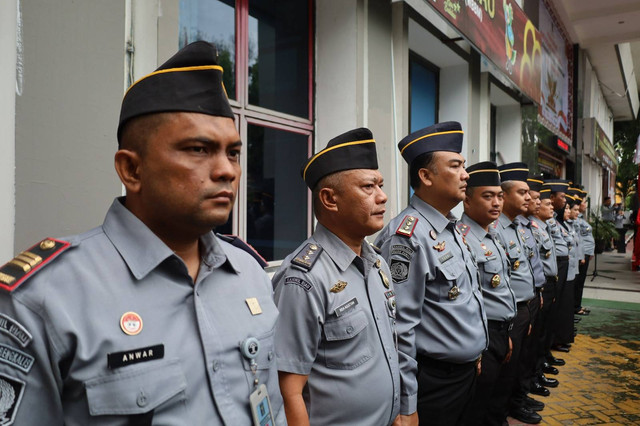 Karutan, Dumai, Ikuti, Upacara,  Hari Kesaktian Pancasila,  Bersama Kemenkumham Riau.