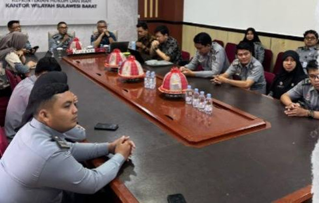 Itjen Kemenkumham Gelar Entry Meeting di Kanwil Kemenkumham Sulbar