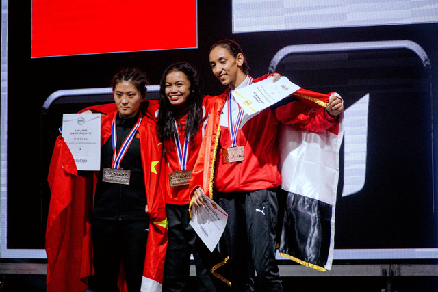 Atlet putri MMA PB Pertacami Viona Amalia Dinda meraih gelar juara dunia di GAMMA World MMA Championships 2023, Bangkok. Foto: Dok.GAMMA