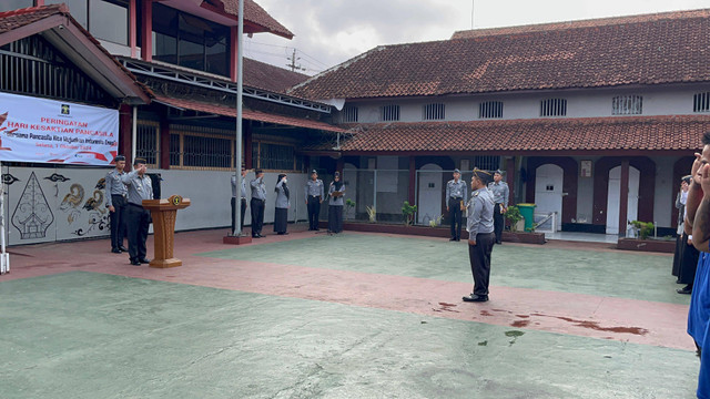 Lapas Narkotika Purwokerto Gelar Upacara Hari Kesaktian Pancasila dengan Semangat Kebangsaan