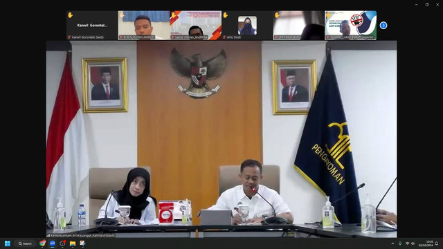 Rupbasan Mojokerto Hadiri Rapat Virtual Pengelolaan Data Pegawai untuk Pembayaran Tukin Gaji Web