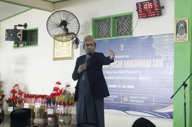 Sukacita Warga Binaan Lapas Takalar Rayakan Maulid Nabi Muhammad SAW 1446 H  