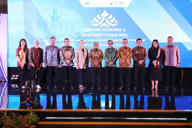 Lampung Economic and Investment Forum (LEIF) 2024 yang di hadiri oleh perwakilan dari tujuh negara yang berasal dari kawasan Eropa, Amerika Selatan, dan Asia | Foto : Adpim