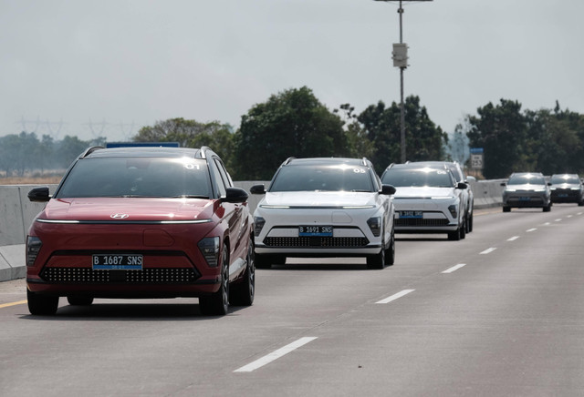 Test drive Hyundai Kona EV Bekasi-Semarang single charge penuh. Foto: dok. HMID