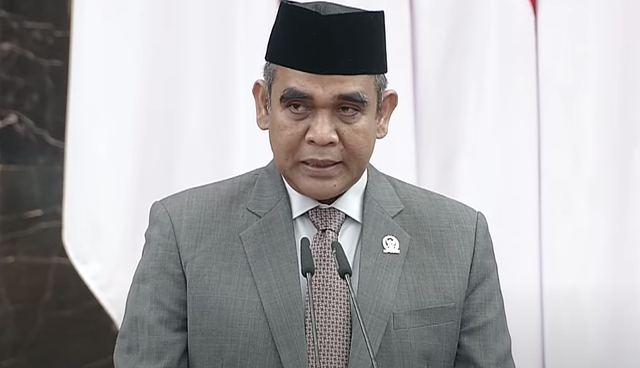 Ketua MPR Ahmad Muzani berpidato untuk pertama kalinya dalam sidang MPR, Kamis (3/10/2024). Foto: Dok. MPR RI 