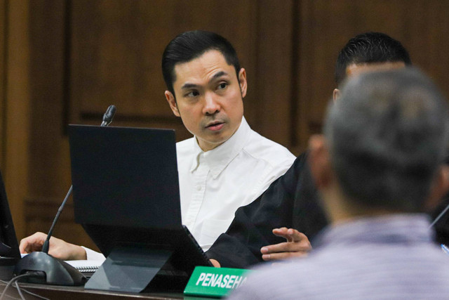 Terdakwa kasus dugaan korupsi pengelolaan tata niaga timah Harvey Moeis menjalani sidang lanjutan di Pengadilan Tipikor, Jakarta, Kamis (3/10/2024). Foto: Iqbal Firdaus/kumparan