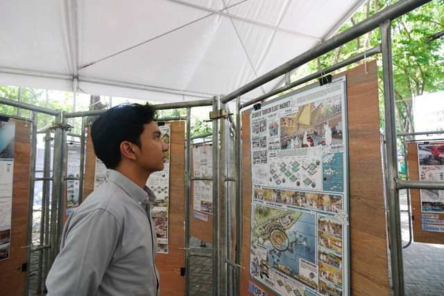 Pameran karya arsitektur mahasiswa dari 24 kampus di Indonesia. Foto: Humas ITS