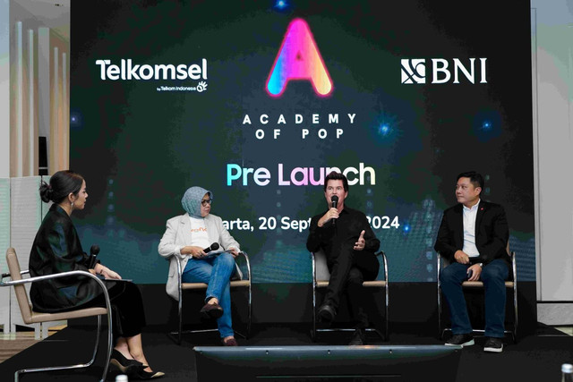 Pre-launch ajang pencarian bakat Academy of Pop di Indonesia yang didukung oleh Telkomsel. Foto: Dok. Telkomsel