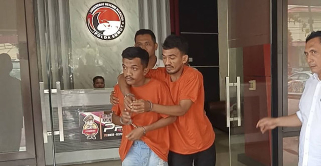 Dua orang bandar sabu di Kota Medan ditangkap polisi. Foto: Dok. Polda Sumut