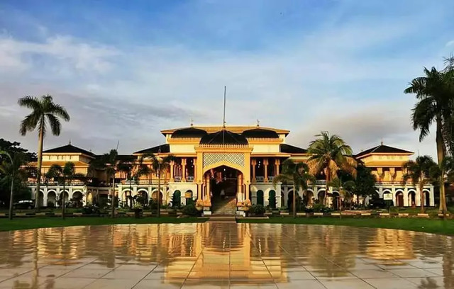 Istana Maimun di Kota Medan, Sumatera Utara. Gambar oleh Universitas Sumatera Utara.