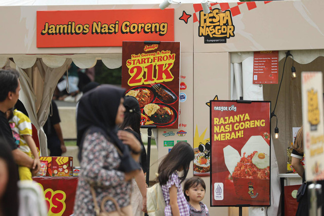 Suasana keseruan Pesta Nasgor 2024 di BxC Park, Bintaro, Tangerang, Sabtu (5/10/2924). Foto: Iqbal Firdaus/kumparan