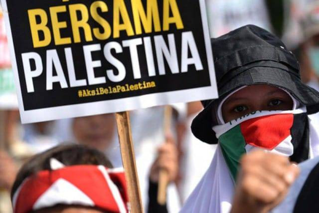 Ilustrasi aksi Palestina. | Foto: ANTARA