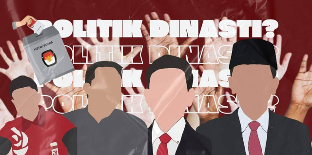 Politik Dinasti Jokowi menjadi sorotan dan memicu dampak demokrasi di Indonesia. (Image: Balqis Tsany, dibuat melalui Canva)