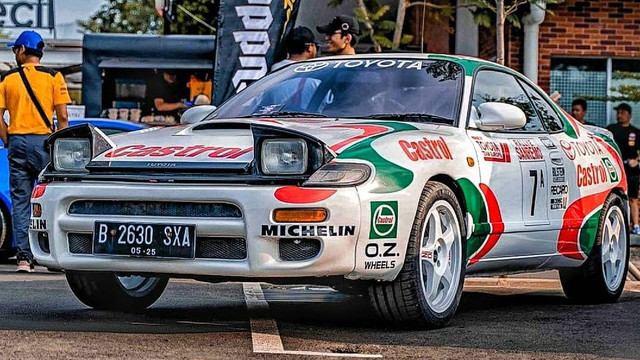 Toyota Celica GT Four ST 185 dengan livery Celica GT Four dari tim TTE (Toyota Team Europe) milik Anthon Novianto. Foto: Anthon Novianto