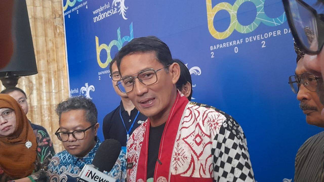 Menparekraf RI, Sandiaga Salahuddin Uno mendorong adanya pertumbuhan talent digital di Yogyakarta melalui gelaran Baparekraf Developer Day 2024. (Foto : M Wulan)