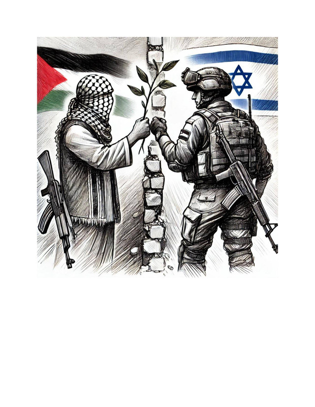 Ilustrasi harapan damai Palestina-Israel, By : Umar Wiranegara