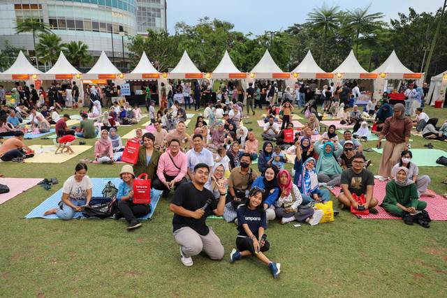 Suasana keseruan Pesta Nasgor 2024 di BxC Park, Bintaro, Tangerang, Sabtu (5/10/2924). Foto: Iqbal Firdaus/kumparan