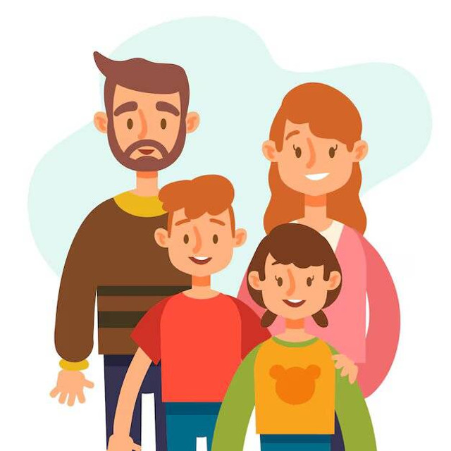 Flat design international day of families concept. Sumber: Freepik.com