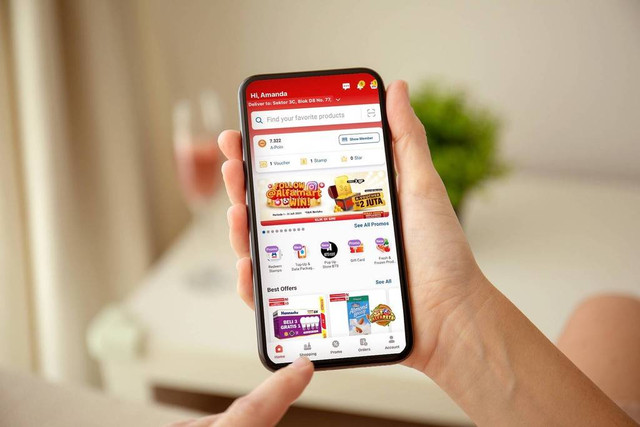 Aplikasi Alfagift yang mempermudah belanja di Alfamart. Foto: dok. kumparan
