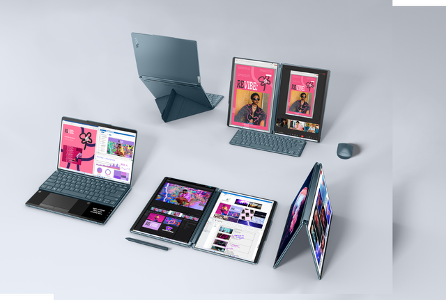 Ilustrasi laptop untuk presentasi. Foto: Lenovo 