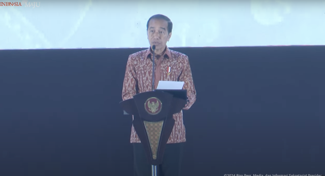 Presiden Jokowi saat membuka Trade Expo Indonesia ke-39. Foto: YouTube Setpres