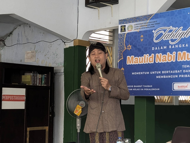 Gus Akim Suudi ceramah (dok. Humas Rutan Pekalongan/Fikri)