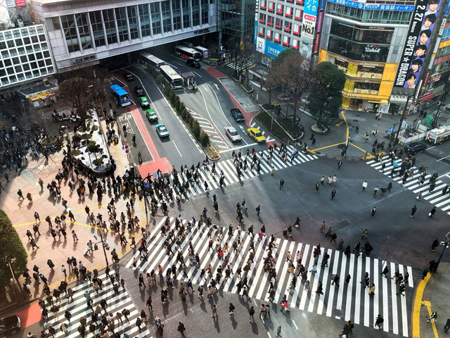 Situasi di Penyebrangan Shibuya. Source Unsplash.com