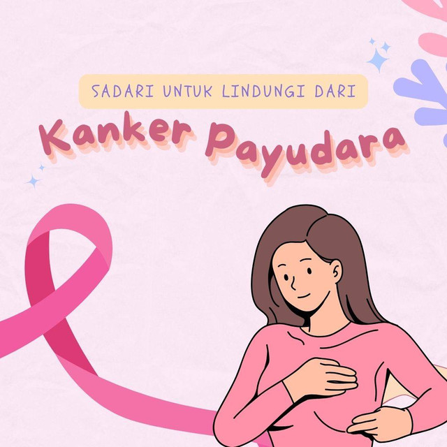 Gambar 1. Deteksi Dini Kanker Payudara Mengguanakan Pemeriksaan Payudara Sendiri. (Sumber : canva)