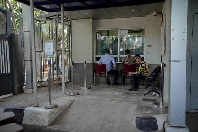 Suasana di area tempat masuk rutan KPK kawasan Gedung Merah Putih KPK, Jakarta, Kamis (10/10/2024). Foto: Jamal Ramadhan/kumparan