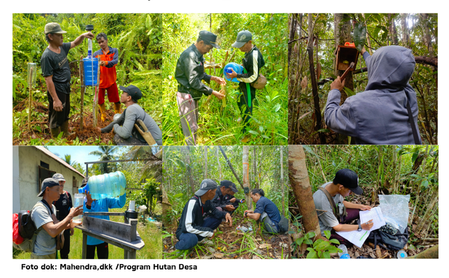 Pasang dan Cek Alat Pasif Monitoring di Kawasan Hutan Desa