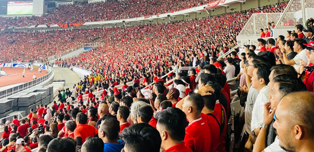 Suporter sepak bola yang memenuhi stadion | Sumber: pexels.com